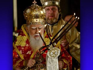 Богослужении в софийском соборе св. Александра Невского возглавил  Патриарх Максим