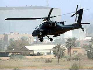 Боевой вертолета Apache был сбит в районе Абу-Грейб в 10 км к западу от Багдада