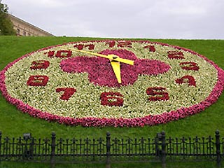 К майским праздникам на Поклонной горе заработают самые большие в мире цветочные часы