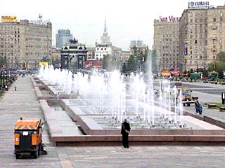В Москве забили все фонтаны