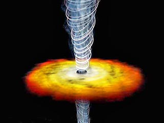 В результате последних исследований американским астрономам удалось обнаружить во Вселенной уникальную сверхтяжелую и очень древнюю "черную дыру".
