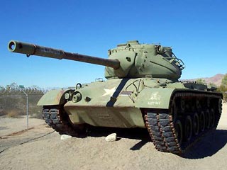 Американский танк М48 Patton стал символом выставки "Russian Expo Arms - 2004"