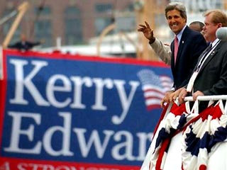 Керри и Эвардс получат официальный статус кандидатов в президенты и вице-президенты США