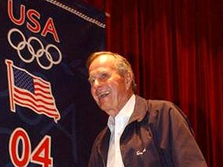 Предвыборный штаб Джорджа Буша решил обыграть олимпийскую тематику в своем новом рекламном ролике
