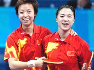 Китаянки берут еще две медали в настольном теннисе