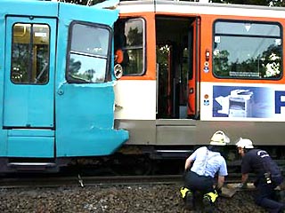 В Германии лоб в лоб столкнулись 2 трамвая: 21 человек ранен