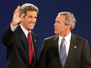 Джон Керри и Джордж Буш продолжают поливать друг друга грязью