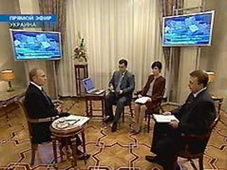 Путин ответил на вопросы украинцев в прямом эфире трех телеканалов