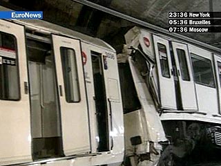 В метро Барселоны столкнулись 2 поезда: 52 раненых