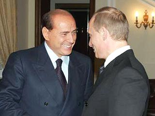 Путин и Берлускони встречаются в Кремле