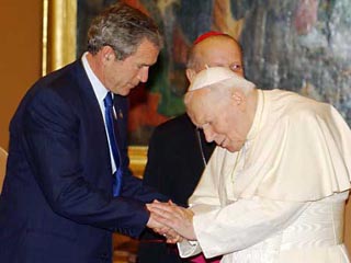 Взгляды Буша во многом совпадают со взглядами главы Ватикана