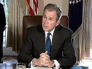 Буш обратился к нации. Обошлось без оговорок