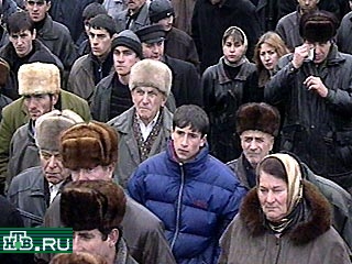 В Назрани прошел стихийный митинг в связи с гибелью трех жителей Ингушетии
