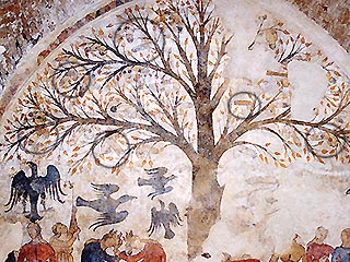 В Италии обнаружена фреска с изображением дерева, увешанного пенисами