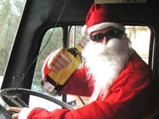В Эстонии пьяный Дед Мороз не довез детям их подарки