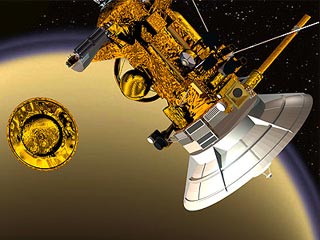 Космический зонд Huygens отделился от автоматической межпланетной станции NASA Cassini и взял курс на самый большой спутник Сатурна Титан