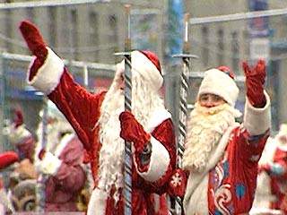 На новогодние торжества в Москву приехал главный Дед Мороз России из Великого Устюга