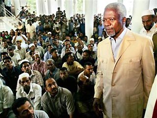 Генеральному секретарю ООН Кофи Аннану, прибывшему накануне в Шри-Ланку, чтобы лично осмотреть районы, пострадавшие в результате цунами 26 декабря, не удалось посетить северные и восточные районы острова, контролируемые тамильскими сепаратистами
