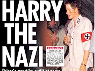 Более 70% британцев осуждают поступок младшего внука королевы Великобритании Елизаветы Второй принца Гарри, который явился на костюмированную вечеринку в нацистской военной форме со свастикой на рукаве