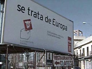 В Испании сегодня проходит референдум по вопросу принятия общеевропейской Конституции, для участия в котором зарегистрировано свыше 34 млн человек, обладающих правом голоса