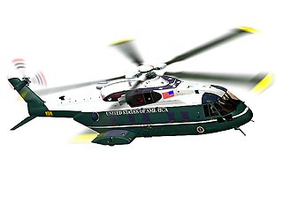 Джордж Буш получит новый президентский вертолет, который будет специальной версией вертолета EH101, созданного британо-итальянской компанией Agusta Westland при участии американской аэрокосмической корпорации Lockheed Martin