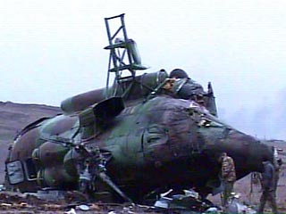 Вертолет Ми-8 потерпел катастрофу во вторник в 20 километрах юго-восточнее Ханкалы
