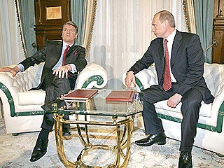 переговоры Путина и Ющенко