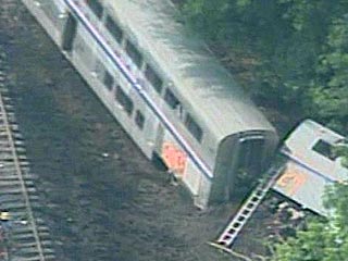 В США сошел с рельсов пассажирский поезд: 10 раненых