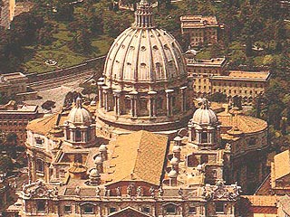 Место упокоения пап - т.н. "Ватиканские гроты" Соборе Св. Петра