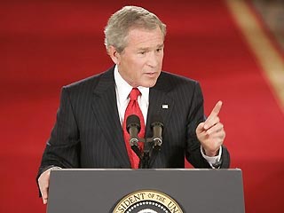 Президент Буш заявил, что доверяет словам Путина о поддержке демократии