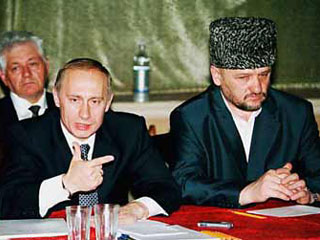 Владимир Путин и Ахмад Кадыров