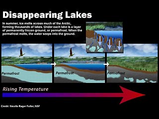 Глобальное потепление приводит к высыханию сибирских озер