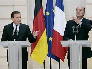 Ширак и Шредер призывают продолжить процесс ратификации Конституции ЕС