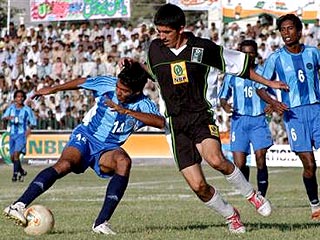 Первая в истории футбольная серия игр между Индией и Пакистаном не выявила победителя