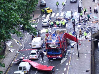 Каждая из взорванных в Лондоне бомб содержала 4,5 кг взрывчатки
