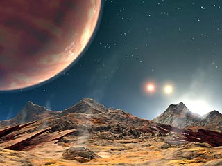 Американский астроном обнаружил планету, у которой три солнца, - аналог планеты Татуин из фильма "Звездные войны", на которой жил герой фильма Люк Скайуокер