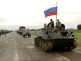 Первая колонна российской техники из военной базы в Батуми покидает Грузию