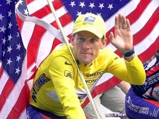 Семикратный победитель велогонки Tour de France легендарный американец Лэнс Армстронг