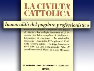Ватиканский журнал La Civilta Cattolica выступил со статьей, содержащей жесткую критику в адрес организаций, курирующих профессиональный бокс