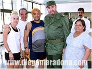 Марадона назвал Фиделя Кастро богом