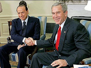 В США прошли переговоры Буша и Берлускони, осложненные проблемой Ирака