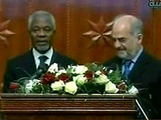 Генеральный секретарь ООН Кофи Аннан в субботу прибыл в Багдад