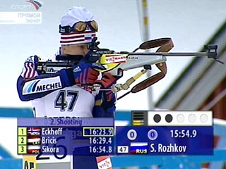 Лучший из россиян Сергей Рожков показал лишь шестой результат