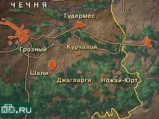 В Чечне один мирный житель погиб, двое ранены в результате обстрела артиллерией федеральных сил окрестностей селения Ножай-Юрт