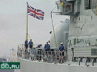 Сегодня в порт Владивостока прибыл отряд британских боевых кораблей