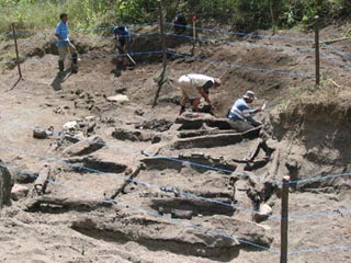 В Индонезии на острове Сумбава, входящем в архипелаг Зондских островов, группа американских и индонезийских исследователей во время раскопок обнаружила остатки соломенной хижины, керамической и бронзовой посуды, а также скелеты двух человек