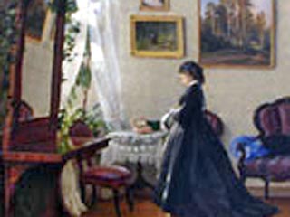 В Праге на аукционе накануне продана уникальная картина Ивана Шишкина "Перед зеркалом". Она ушла с молотка за 8,9 млн крон (примерно 400 тыс. долларов), включая аукционный сбор