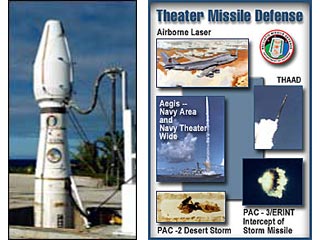 В США подчеркивают, что противоракетный щит, в который входят 9 ракет-перехватчиков на Аляске и 2 - в Калифорнии, призван защитить Америку и ее европейских союзников от удара с Ближнего Востока