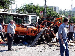 В Тирасполе взорвана маршрутка: 8 погибших, 20 раненых