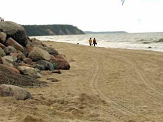 Как заявили "Интерфаксу" в четверг в региональном управлении Роспотребнадзора, запрет на купание объявлен на пляжах Балтийского моря в районах курортных городов Светлогорск и Пионерский